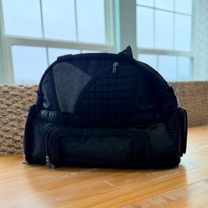 LUG Cartwheel Gym Yoga Overnight Weekend Carry On Duffle Bag Midnight Black